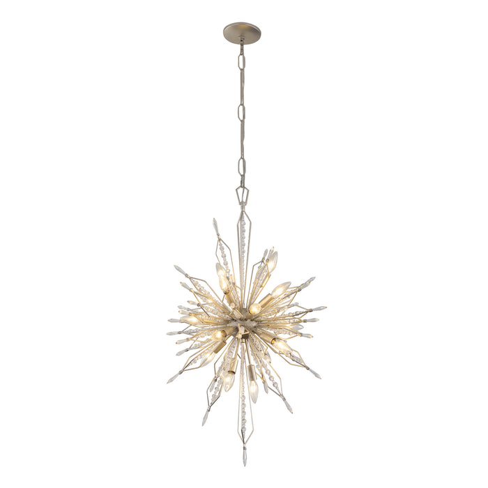 Varaluz 311F16GD 16 Light Foyer Pendant, Gold Dust