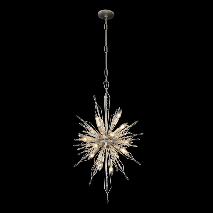 Varaluz 311F16GD 16 Light Foyer Pendant, Gold Dust
