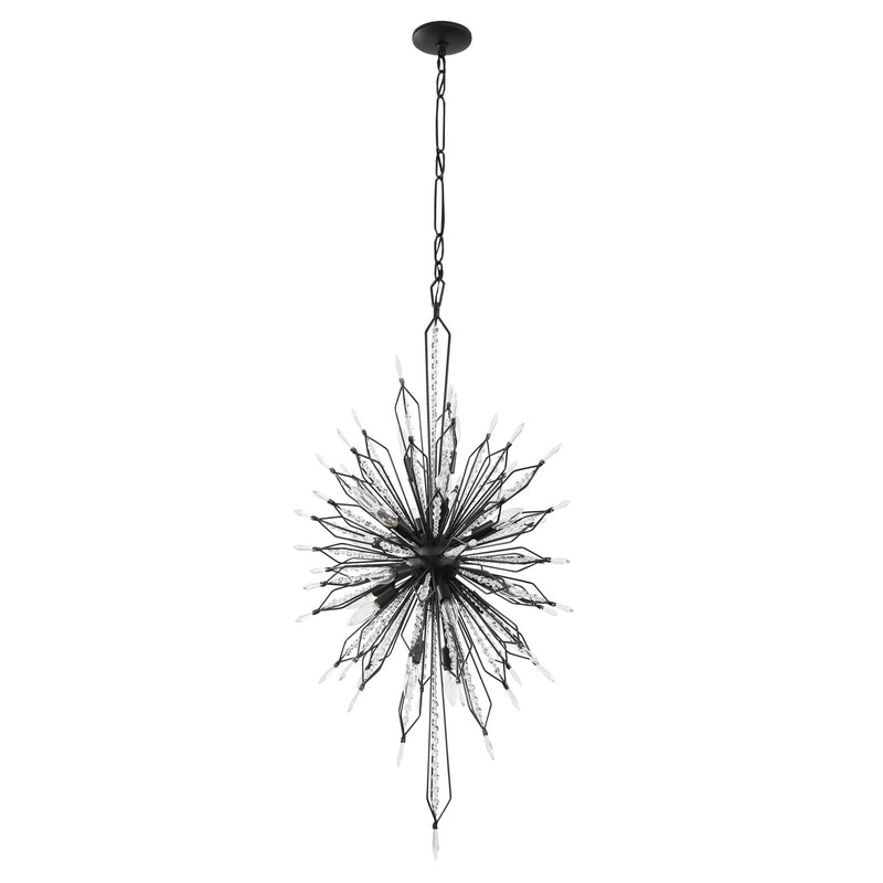 Varaluz 311F20CB 20 Light Foyer Pendant, Carbon