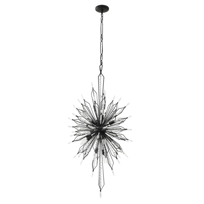 Varaluz 311F20CB 20 Light Foyer Pendant, Carbon