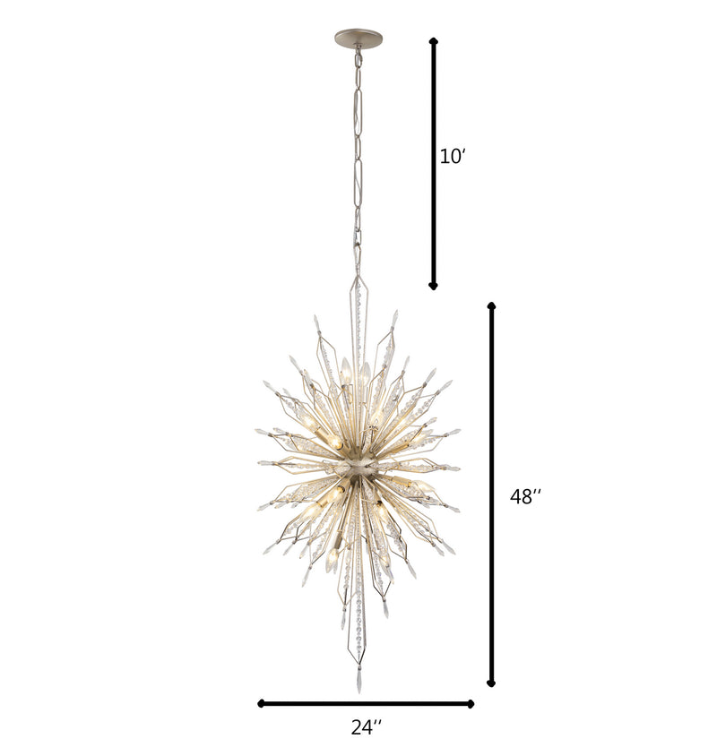 Varaluz 311F20GD 20 Light Foyer Pendant, Gold Dust