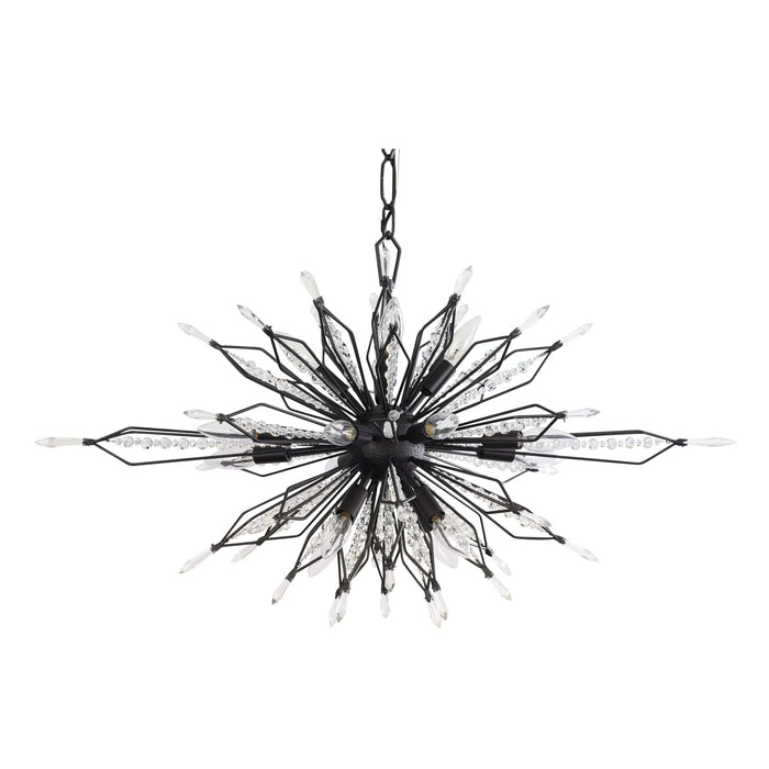 Varaluz 311N16CB 16 Light Linear Pendant, Carbon
