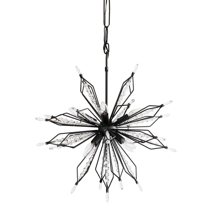 Varaluz 311P08CB Eight Light Pendant, Carbon