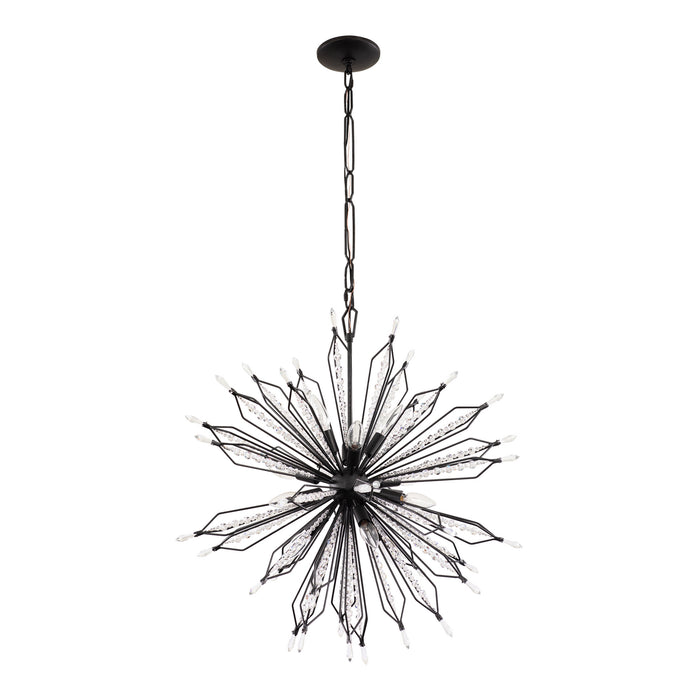 Varaluz 311P12CB 12 Light Pendant, Carbon