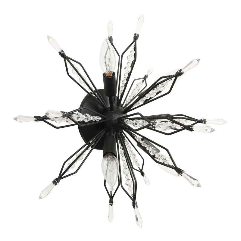 Varaluz 311S04CB Four Light Wall/Ceiling Light, Carbon