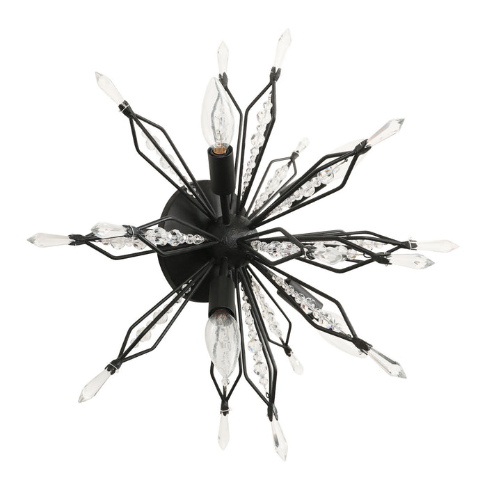 Varaluz 311S04CB Four Light Wall/Ceiling Light, Carbon