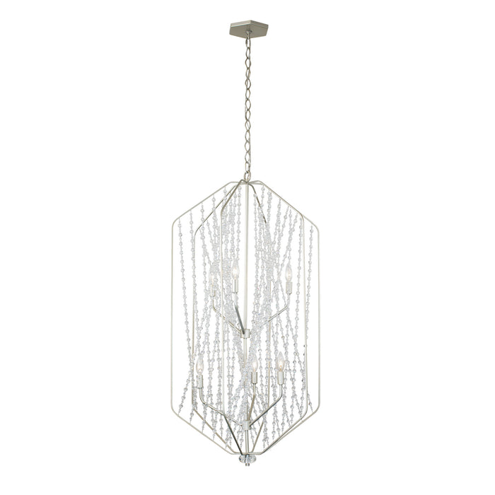 Varaluz 321F06SO Six Light Foyer Pendant, Silverado