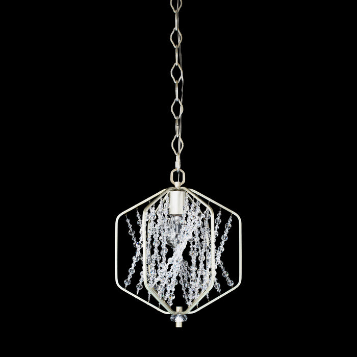 Varaluz 321M01SO One Light Mini Pendant, Silverado