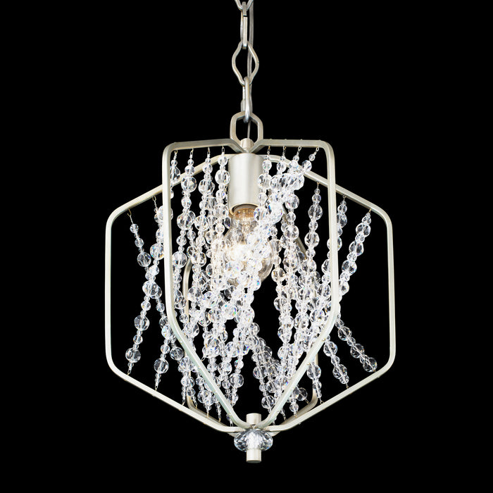 Varaluz 321M01SO One Light Mini Pendant, Silverado