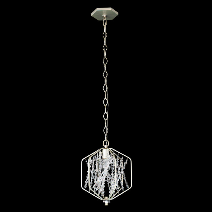 Varaluz 321M01SO One Light Mini Pendant, Silverado