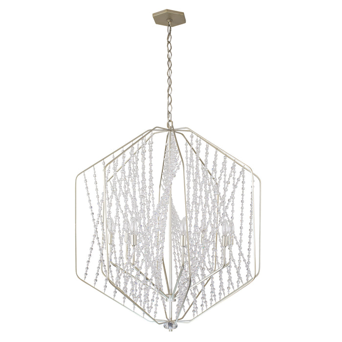 Varaluz 321P06SO Six Light Pendant, Silverado