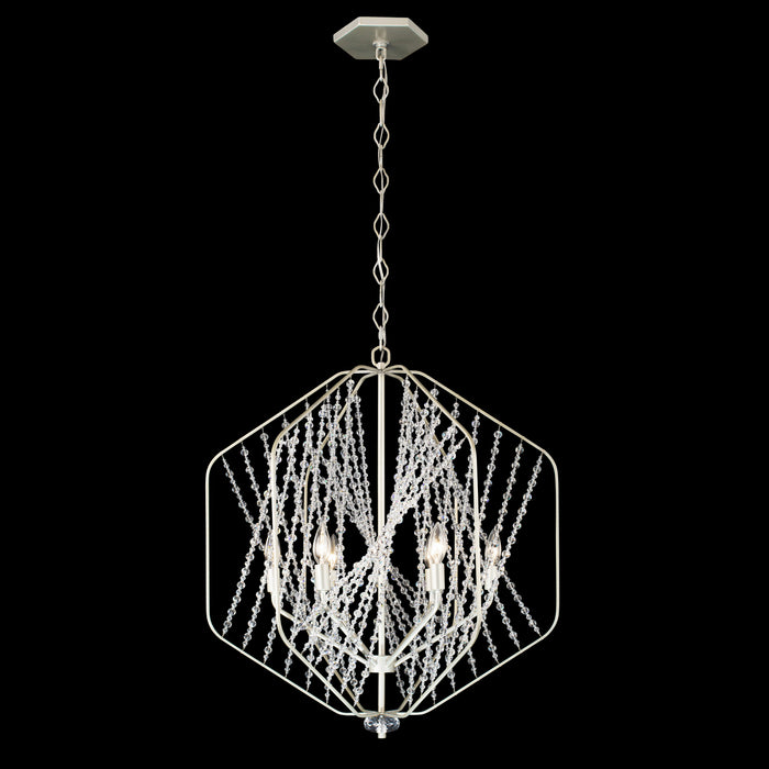 Varaluz 321P06SO Six Light Pendant, Silverado