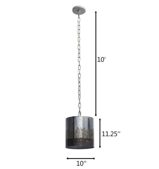 Varaluz 323M01OG One Light Mini Pendant, Ombre Galvanized