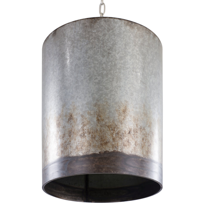 Varaluz 323P03OG Three Light Pendant, Ombre Galvanized
