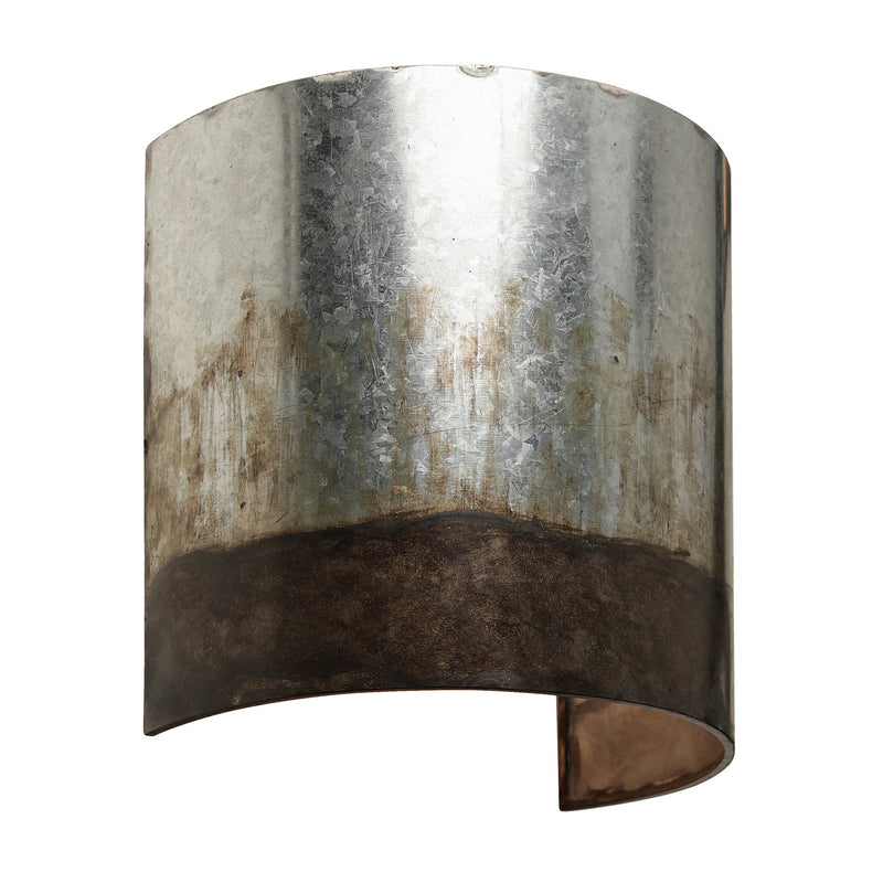 Varaluz 323W01OG One Light Wall Sconce, Ombre Galvanized
