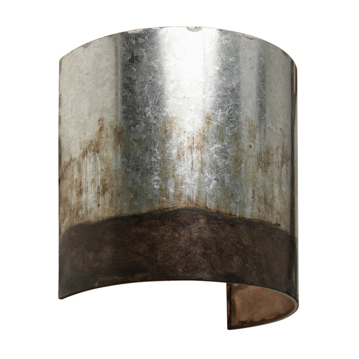 Varaluz 323W01OG One Light Wall Sconce, Ombre Galvanized