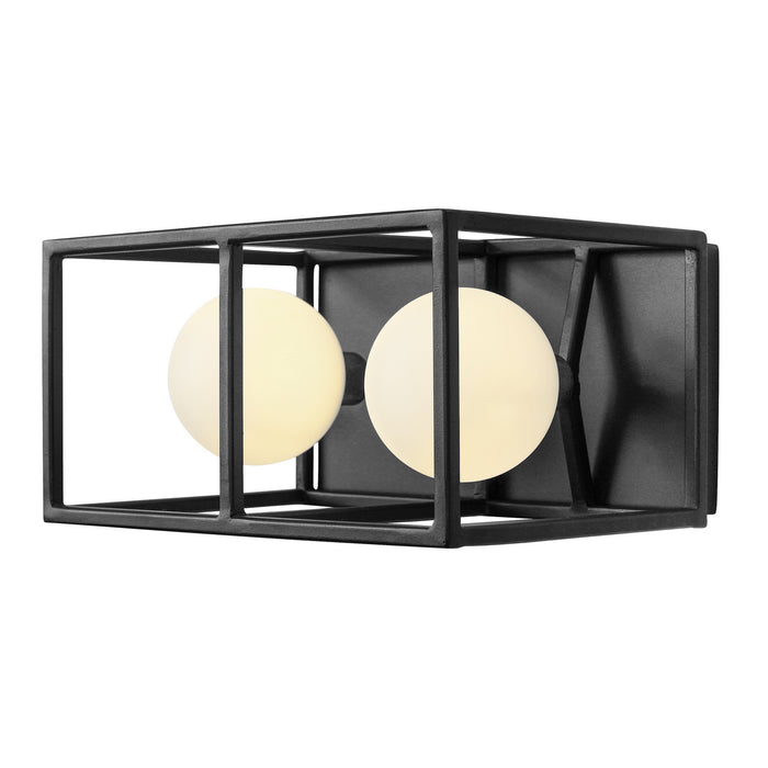 Varaluz 325B02CBHG Two Light Bath, Carbon/Havana Gold
