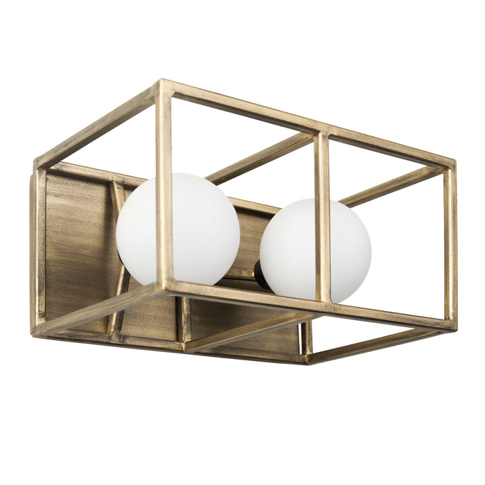Varaluz 325B02HGCB Two Light Bath, Havana Gold/Carbon