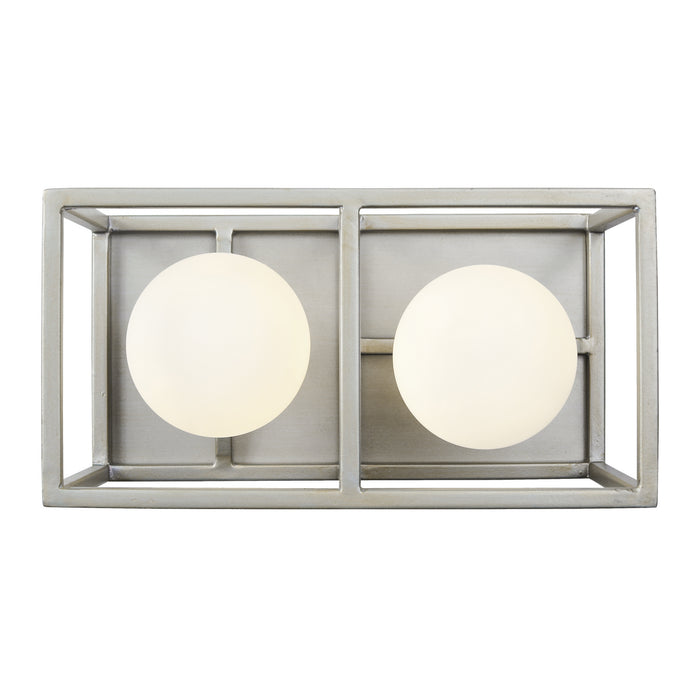 Varaluz 325B02SOCB Two Light Bath, Silverado/Carbon