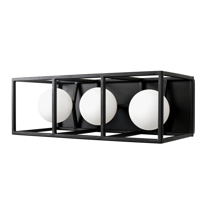 Varaluz 325B03CBHG Three Light Bath, Carbon/Havana Gold