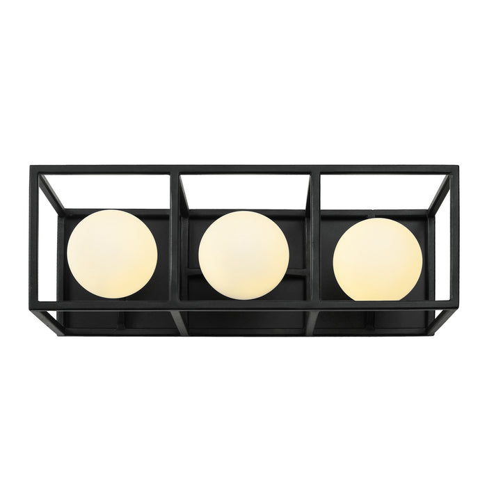 Varaluz 325B03CBHG Three Light Bath, Carbon/Havana Gold