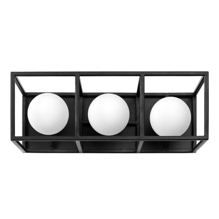 Varaluz 325B03CBHG Three Light Bath, Carbon/Havana Gold