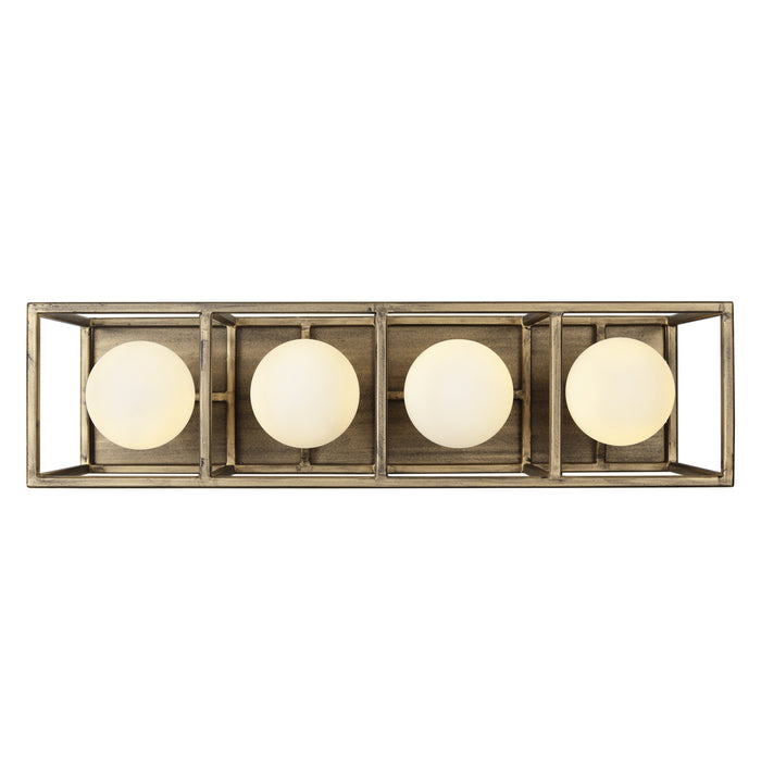 Varaluz 325B04HGCB Four Light Bath, Havana Gold/Carbon