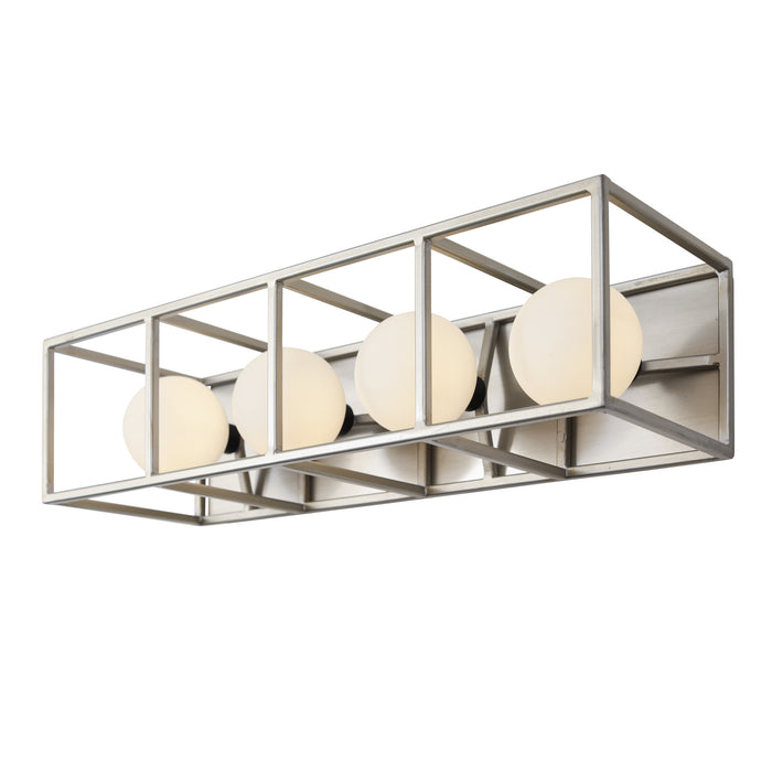 Varaluz 325B04SOCB Four Light Bath, Silverado/Carbon