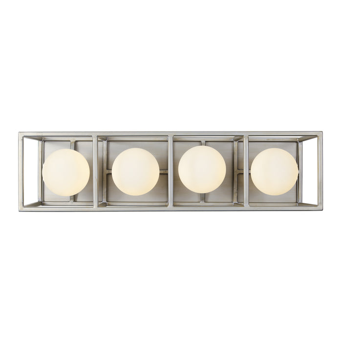 Varaluz 325B04SOCB Four Light Bath, Silverado/Carbon