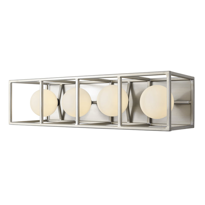 Varaluz 325B04SOCB Four Light Bath, Silverado/Carbon