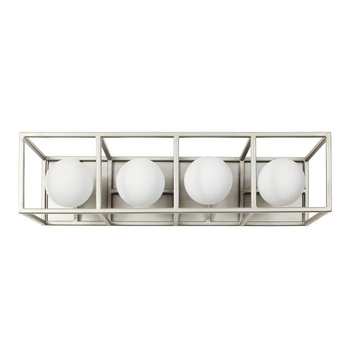 Varaluz 325B04SOCB Four Light Bath, Silverado/Carbon