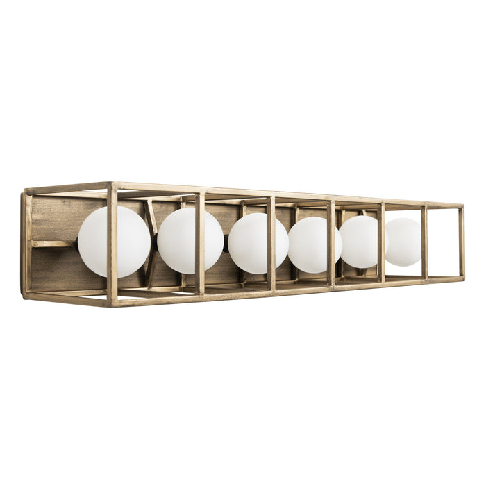 Varaluz 325B06HGCB Six Light Bath, Havana Gold/Carbon