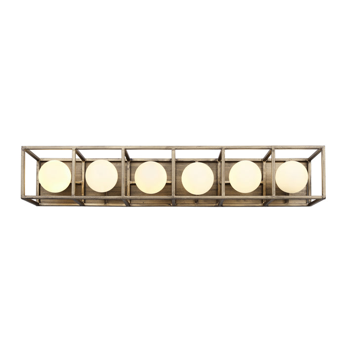 Varaluz 325B06HGCB Six Light Bath, Havana Gold/Carbon