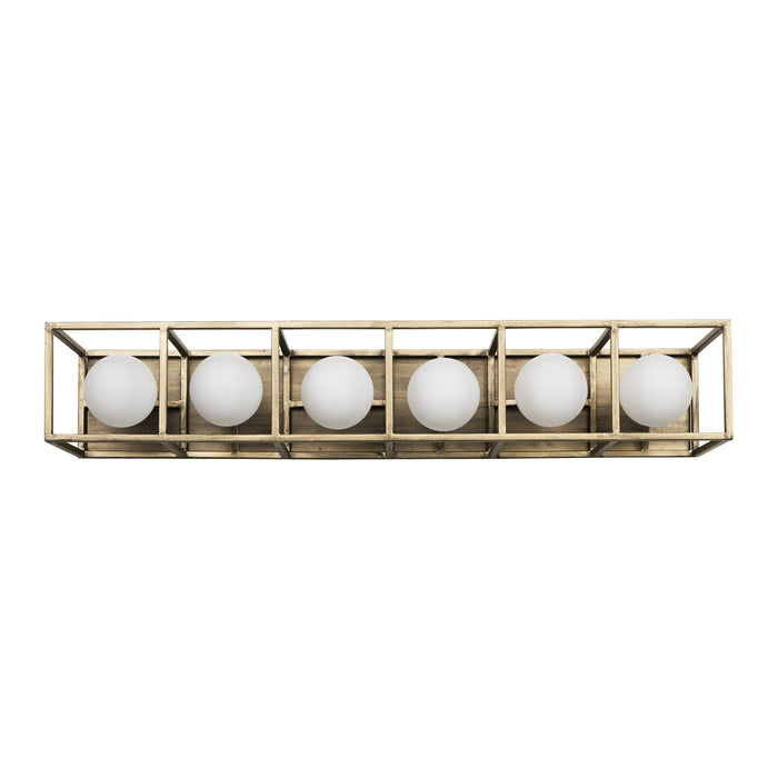 Varaluz 325B06HGCB Six Light Bath, Havana Gold/Carbon