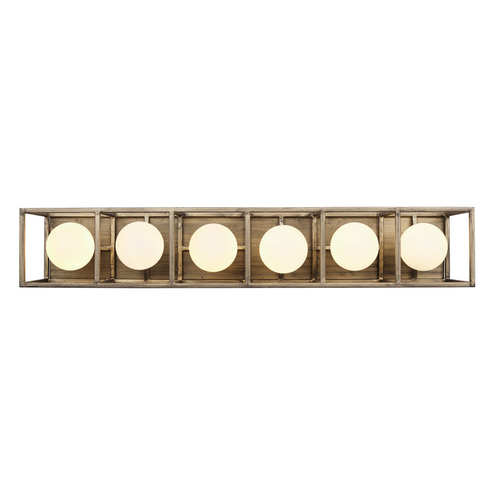 Varaluz 325B06HGCB Six Light Bath, Havana Gold/Carbon