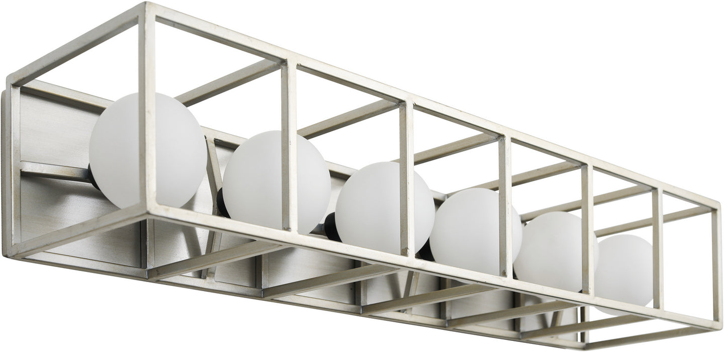 Varaluz 325B06SOCB Six Light Bath, Silverado/Carbon