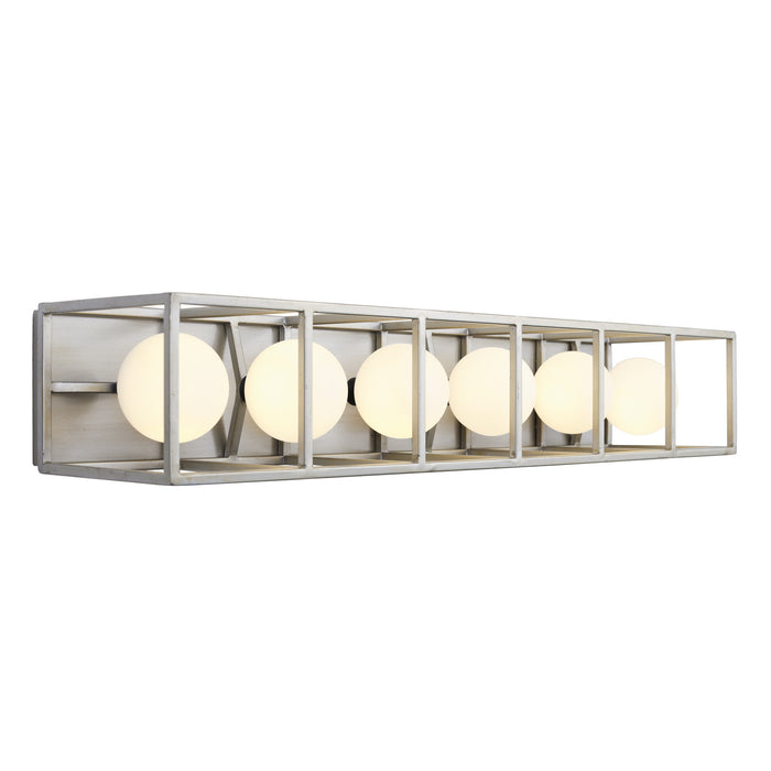 Varaluz 325B06SOCB Six Light Bath, Silverado/Carbon