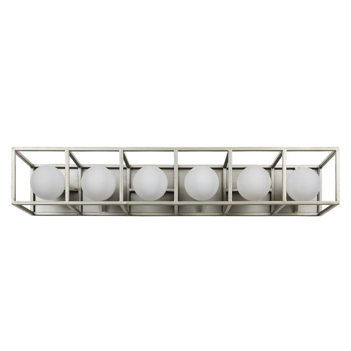 Varaluz 325B06SOCB Six Light Bath, Silverado/Carbon