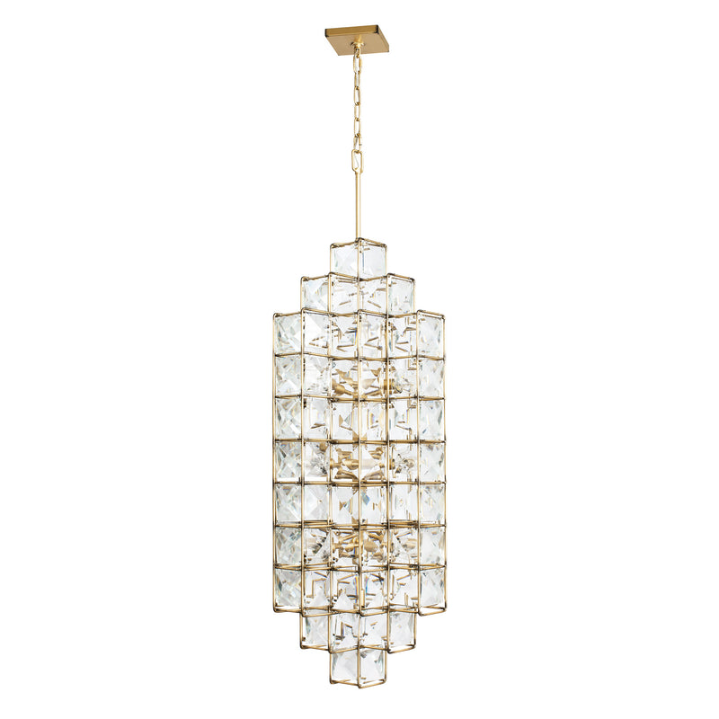 Varaluz 329F14CG 14 Light Foyer Pendant, Calypso Gold