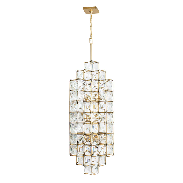 Varaluz 329F14CG 14 Light Foyer Pendant, Calypso Gold