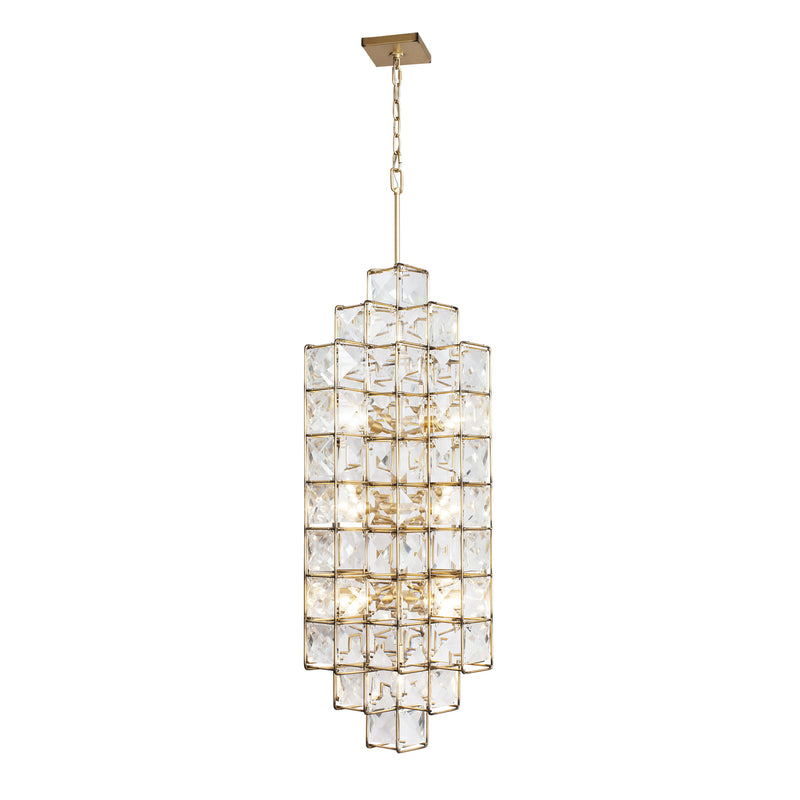 Varaluz 329F14CG 14 Light Foyer Pendant, Calypso Gold