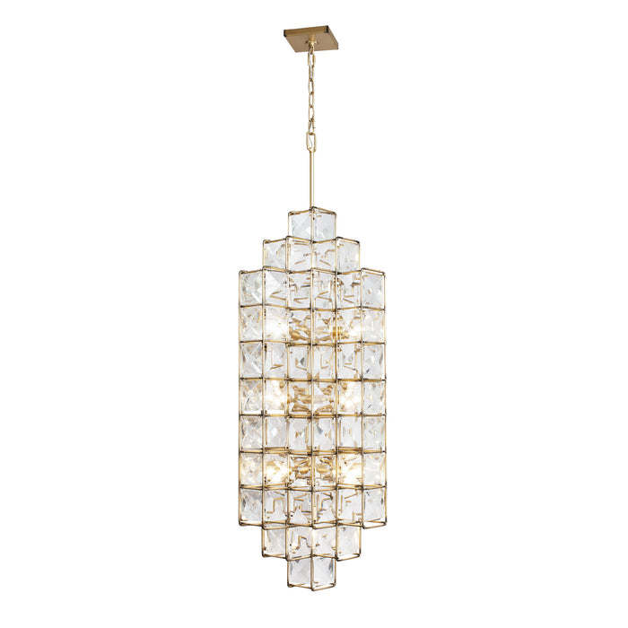 Varaluz 329F14CG 14 Light Foyer Pendant, Calypso Gold