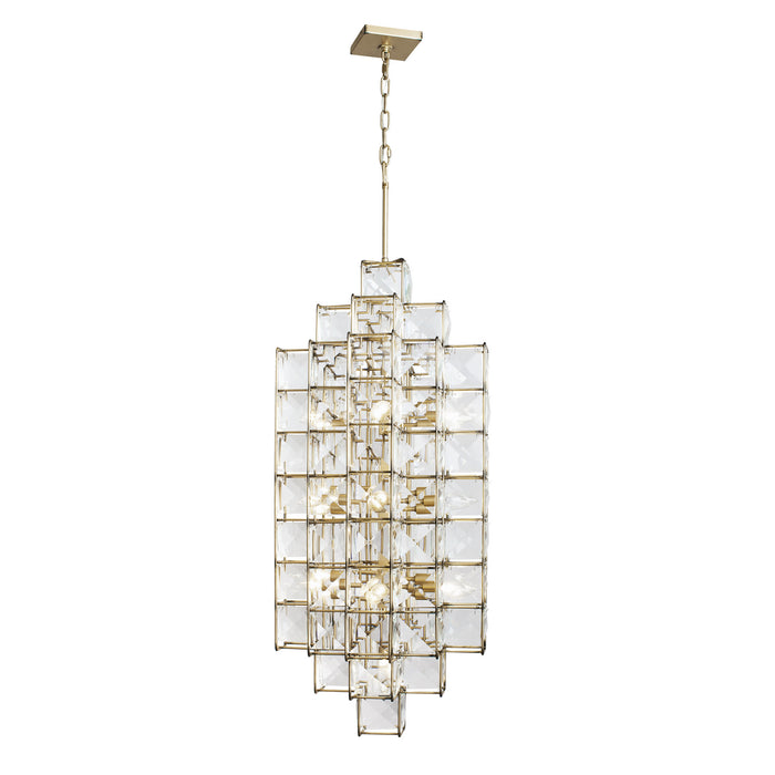 Varaluz 329F14CG 14 Light Foyer Pendant, Calypso Gold