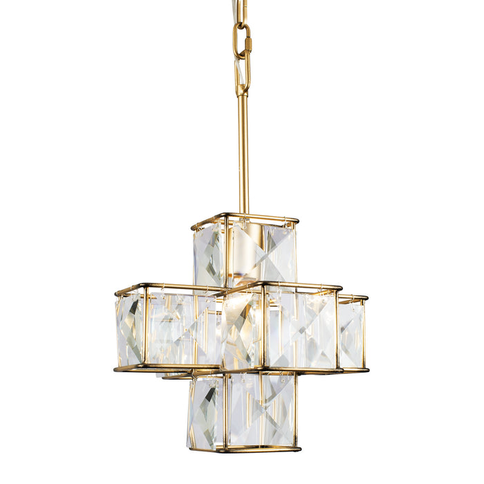 Varaluz 329P01CG One Light Pendant, Calypso Gold