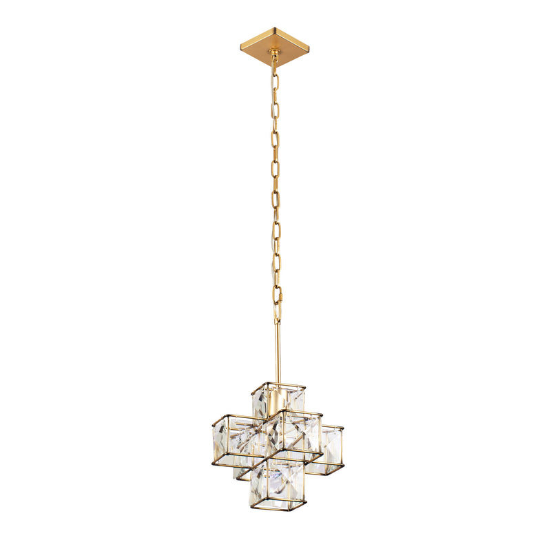 Varaluz 329P01CG One Light Pendant, Calypso Gold