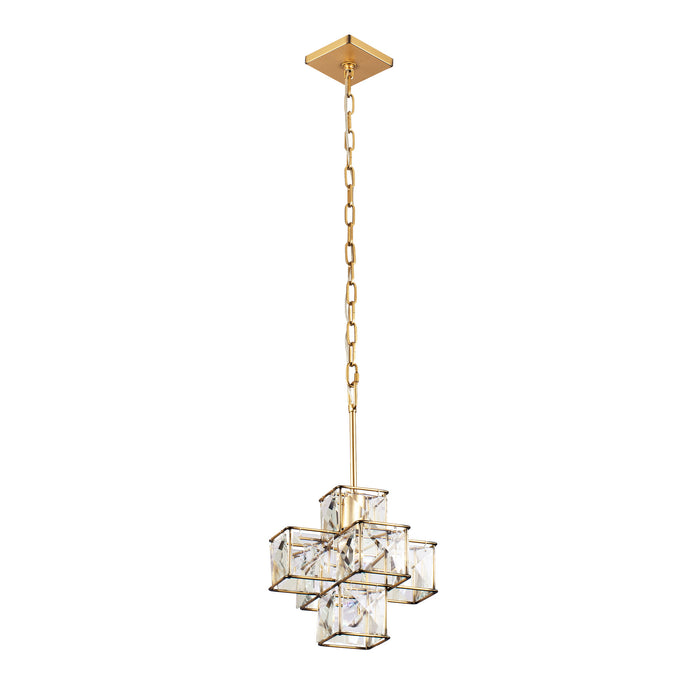 Varaluz 329P01CG One Light Pendant, Calypso Gold