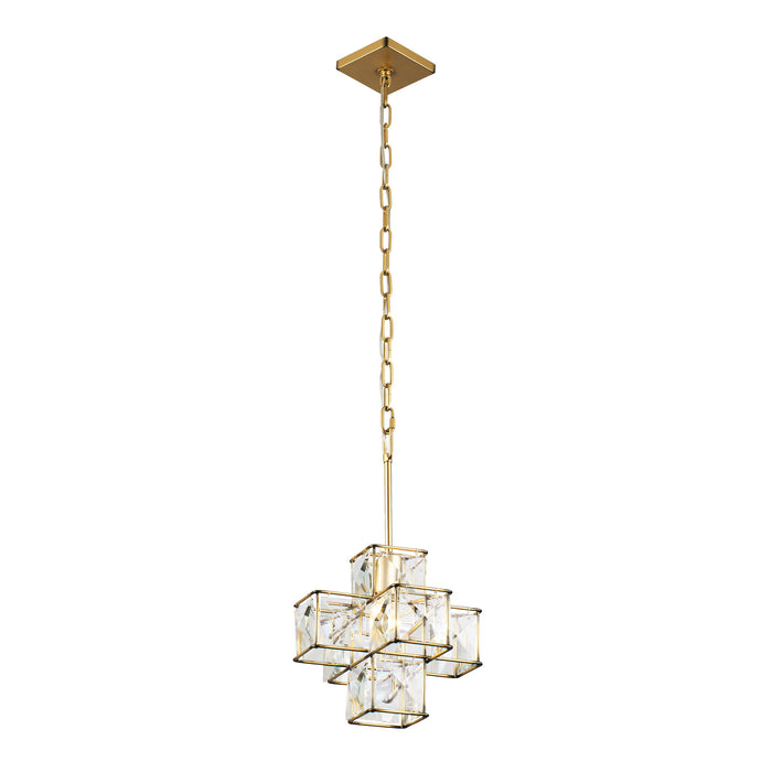 Varaluz 329P01CG One Light Pendant, Calypso Gold
