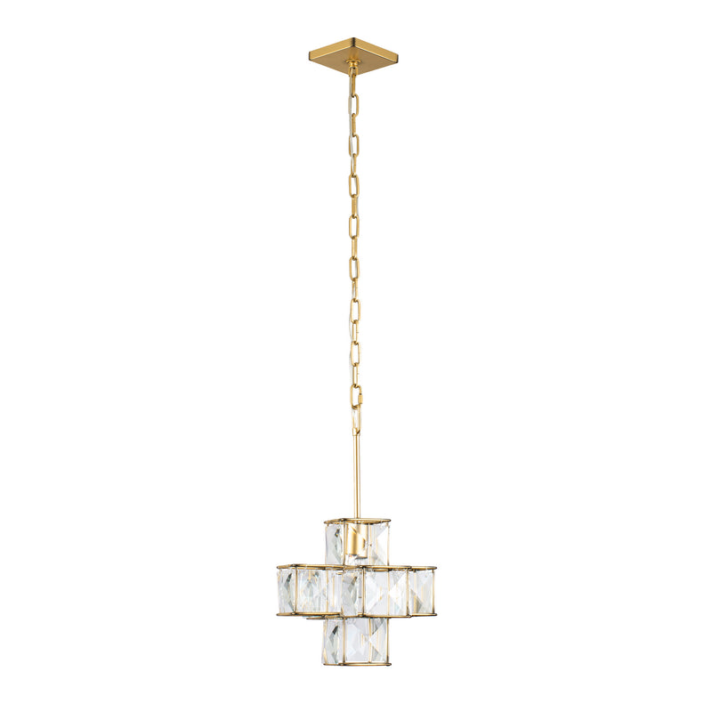 Varaluz 329P01CG One Light Pendant, Calypso Gold