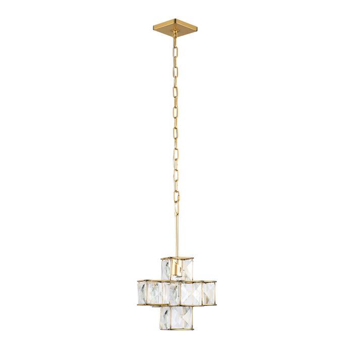 Varaluz 329P01CG One Light Pendant, Calypso Gold