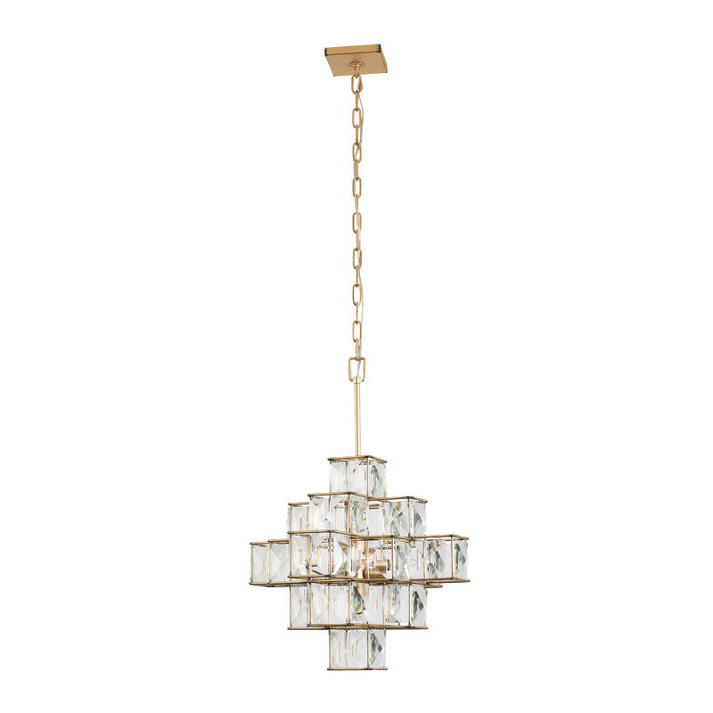 Varaluz 329P06CG Six Light Pendant, Calypso Gold